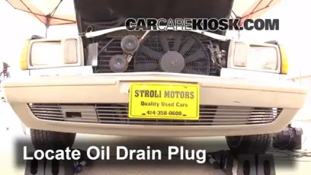 1981 Mercedes-Benz 380SEL 3.8L V8 Sedan (4 Door) Huile Changer l'huile et le filtre à huile